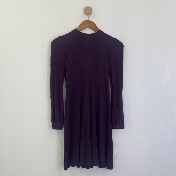American Eagle - Soft and Sexy Soft Deep Plum Midi Dress Size XXS - Picture 10 of 15